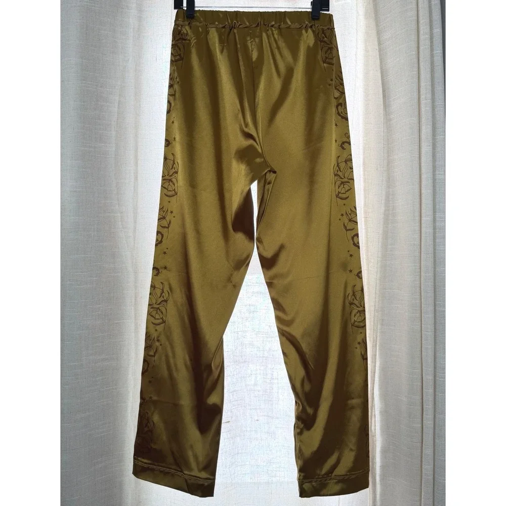 NWOT Taylor Swift Fearless Satin Pajama Set Gold‎ Official Merch MEDIUM